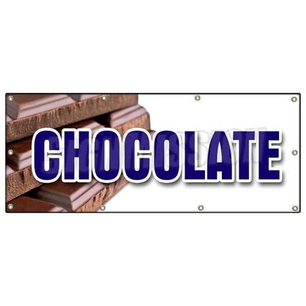 CHOCOLATE BANNER SIGN milk dark semi sweet homemade candy belgium sale